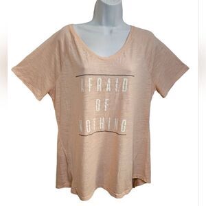 🌹Terra & Sky Fearless Peach Color Tee sz 14W